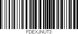 Código de barras (EAN, GTIN, SKU, ISBN): 'FDEXJNUT3'