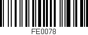 Código de barras (EAN, GTIN, SKU, ISBN): 'FE0078'