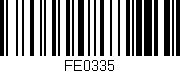 Código de barras (EAN, GTIN, SKU, ISBN): 'FE0335'