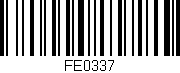 Código de barras (EAN, GTIN, SKU, ISBN): 'FE0337'