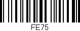 Código de barras (EAN, GTIN, SKU, ISBN): 'FE75'