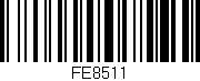 Código de barras (EAN, GTIN, SKU, ISBN): 'FE8511'