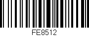 Código de barras (EAN, GTIN, SKU, ISBN): 'FE8512'