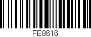 Código de barras (EAN, GTIN, SKU, ISBN): 'FE8616'