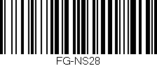 Código de barras (EAN, GTIN, SKU, ISBN): 'FG-NS28'