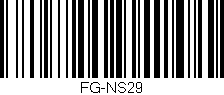 Código de barras (EAN, GTIN, SKU, ISBN): 'FG-NS29'