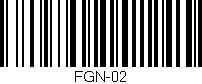 Código de barras (EAN, GTIN, SKU, ISBN): 'FGN-02'