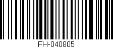 Código de barras (EAN, GTIN, SKU, ISBN): 'FH-040805'