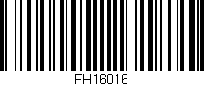 Código de barras (EAN, GTIN, SKU, ISBN): 'FH16016'