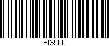 Código de barras (EAN, GTIN, SKU, ISBN): 'FIS500'