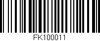 Código de barras (EAN, GTIN, SKU, ISBN): 'FK100011'