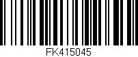 Código de barras (EAN, GTIN, SKU, ISBN): 'FK415045'