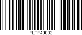 Código de barras (EAN, GTIN, SKU, ISBN): 'FLTF40003'