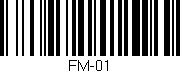 Código de barras (EAN, GTIN, SKU, ISBN): 'FM-01'