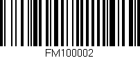 Código de barras (EAN, GTIN, SKU, ISBN): 'FM100002'