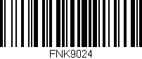 Código de barras (EAN, GTIN, SKU, ISBN): 'FNK9024'