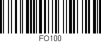 Código de barras (EAN, GTIN, SKU, ISBN): 'FO100'
