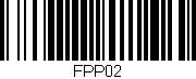 Código de barras (EAN, GTIN, SKU, ISBN): 'FPP02'