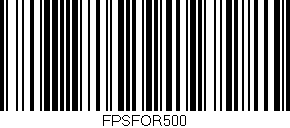 Código de barras (EAN, GTIN, SKU, ISBN): 'FPSFOR500'