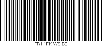 Código de barras (EAN, GTIN, SKU, ISBN): 'FR1-1PK-WS-BB'