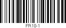 Código de barras (EAN, GTIN, SKU, ISBN): 'FR10-1'