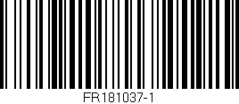 Código de barras (EAN, GTIN, SKU, ISBN): 'FR181037-1'