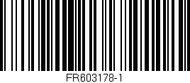 Código de barras (EAN, GTIN, SKU, ISBN): 'FR603178-1'