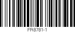 Código de barras (EAN, GTIN, SKU, ISBN): 'FR8781-1'