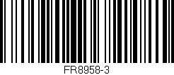 Código de barras (EAN, GTIN, SKU, ISBN): 'FR8958-3'