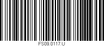 Código de barras (EAN, GTIN, SKU, ISBN): 'FS09.0117.U'