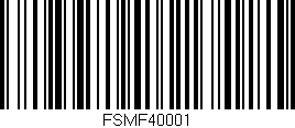 Código de barras (EAN, GTIN, SKU, ISBN): 'FSMF40001'