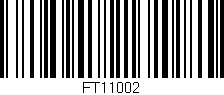 Código de barras (EAN, GTIN, SKU, ISBN): 'FT11002'