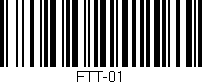 Código de barras (EAN, GTIN, SKU, ISBN): 'FTT-01'