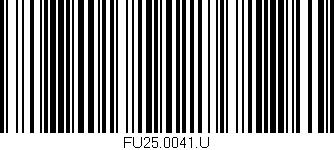 Código de barras (EAN, GTIN, SKU, ISBN): 'FU25.0041.U'