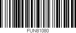 Código de barras (EAN, GTIN, SKU, ISBN): 'FUN81080'