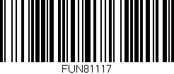 Código de barras (EAN, GTIN, SKU, ISBN): 'FUN81117'