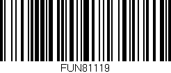 Código de barras (EAN, GTIN, SKU, ISBN): 'FUN81119'