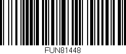 Código de barras (EAN, GTIN, SKU, ISBN): 'FUN81448'