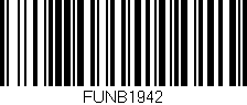 Código de barras (EAN, GTIN, SKU, ISBN): 'FUNB1942'