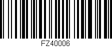 Código de barras (EAN, GTIN, SKU, ISBN): 'FZ40006'