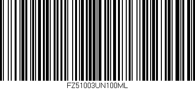 Código de barras (EAN, GTIN, SKU, ISBN): 'FZ51003UN100ML'