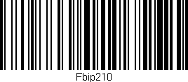 Código de barras (EAN, GTIN, SKU, ISBN): 'Fbip210'