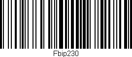 Código de barras (EAN, GTIN, SKU, ISBN): 'Fbip230'