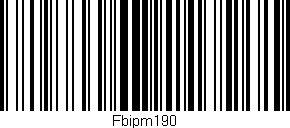 Código de barras (EAN, GTIN, SKU, ISBN): 'Fbipm190'