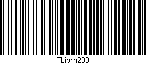 Código de barras (EAN, GTIN, SKU, ISBN): 'Fbipm230'