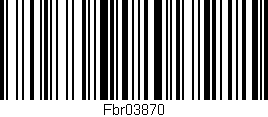 Código de barras (EAN, GTIN, SKU, ISBN): 'Fbr03870'