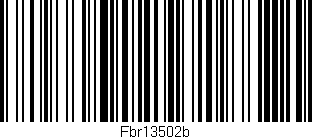 Código de barras (EAN, GTIN, SKU, ISBN): 'Fbr13502b'