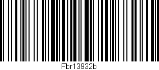 Código de barras (EAN, GTIN, SKU, ISBN): 'Fbr13932b'