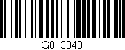 Código de barras (EAN, GTIN, SKU, ISBN): 'G013848'