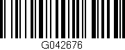 Código de barras (EAN, GTIN, SKU, ISBN): 'G042676'